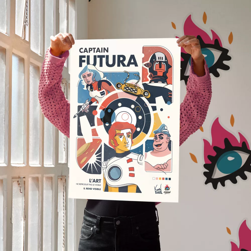 affiche poster captain futura A2