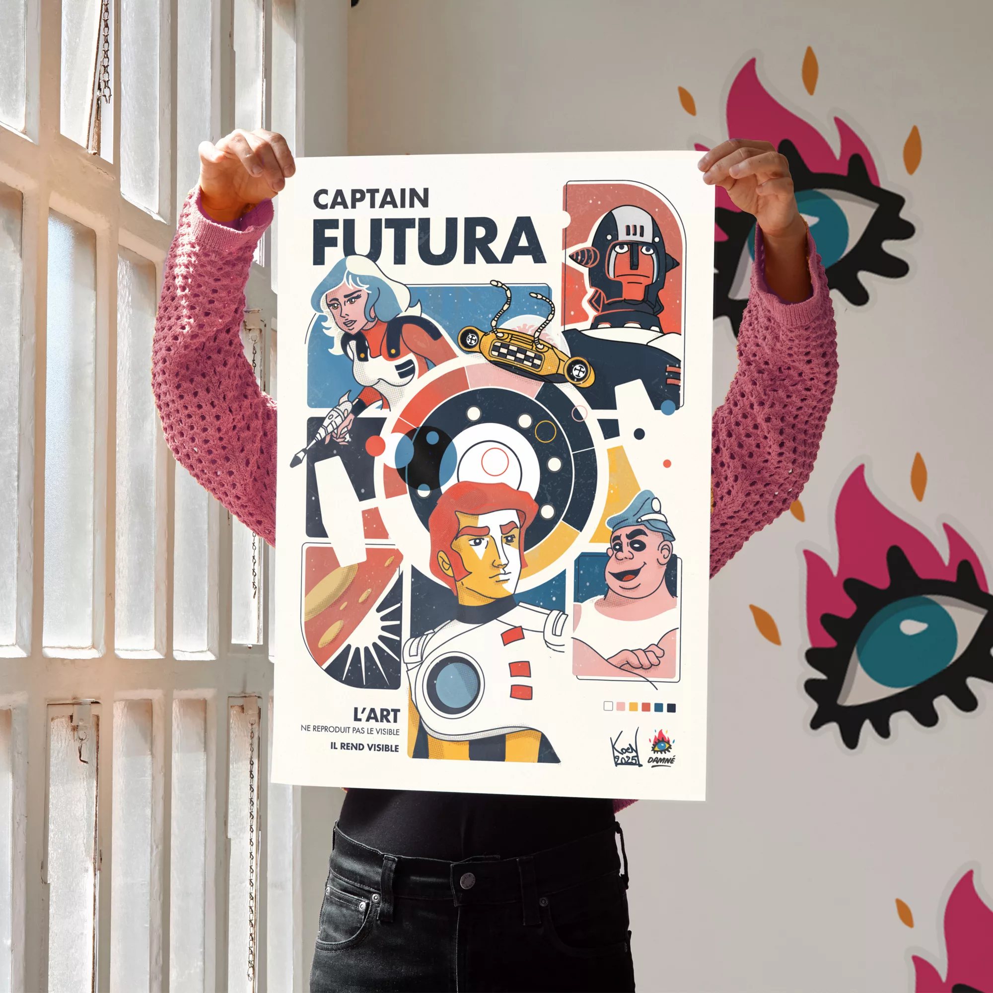 affiche poster captain futura A2